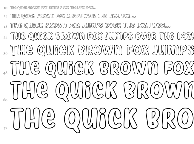 Myfrida font waterfall